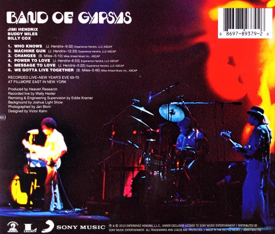 Jimi Hendrix: Band Of Gypsys [CD]