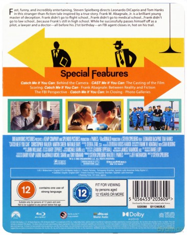 Catch Me If You Can (20th Anniversary) (Złap mnie, jeśli potrafisz) (steelbook) [Blu-Ray]