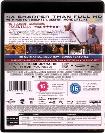 Ex Machina [Blu-Ray 4K]+[Blu-Ray]