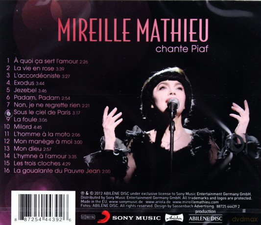 Mireille Mathieu: Chante Piaf [CD]