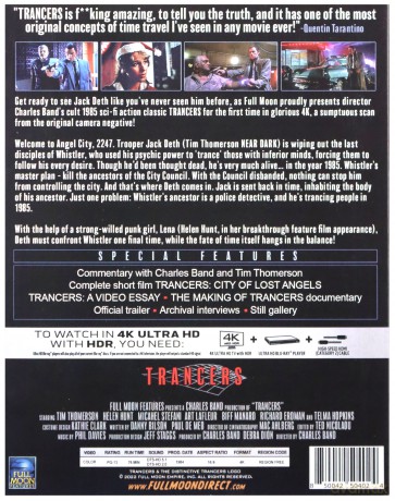 Trancers (Collector's Edition) [Blu-Ray 4K]+[Blu-Ray]