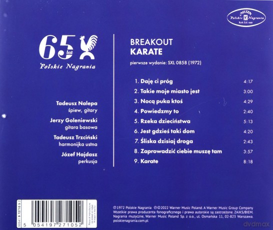 Breakout: Karate (Czarne CD) [CD]