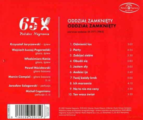 Oddział Zamknięty: Oddział Zamknięty (Czarne CD) [CD]
