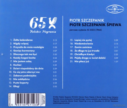 Piotr Szczepanik: Piotr Szczepanik Śpiewa (Czarne CD) [CD]