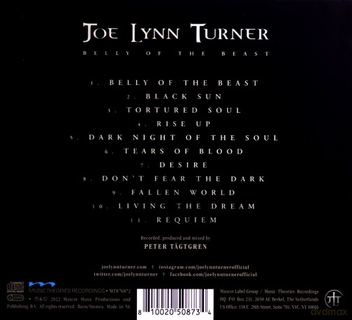 Joe Lynn Turner: Belly Of The Beast (digipack) [CD]