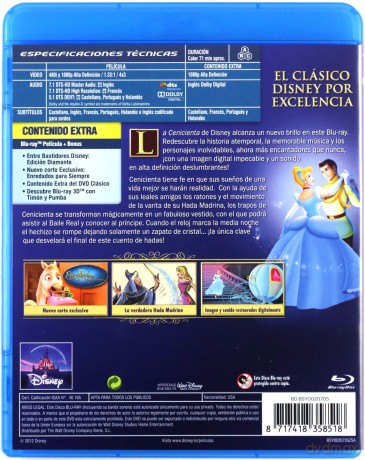 Cinderella (Kopciuszek) (Disney) [Blu-Ray]