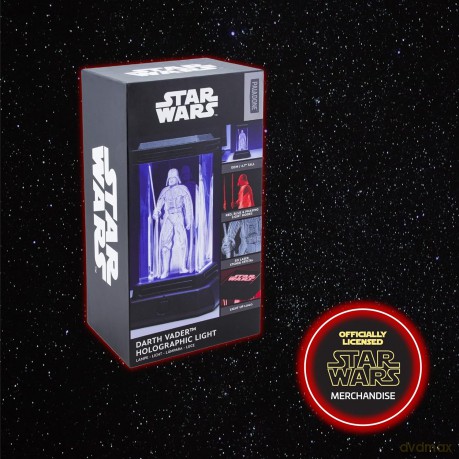 Lampka holograficzna Gwiezdne Wojny Lord Vader (13 cm)
