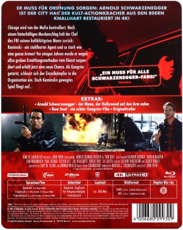 Raw Deal (Jak to się robi w Chicago) (steelbook) [Blu-Ray 4K]+[Blu-Ray]