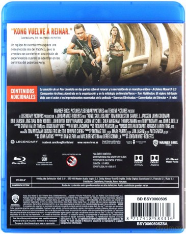 Kong: Skull Island (Kong: Wyspa Czaszki) [Blu-Ray]