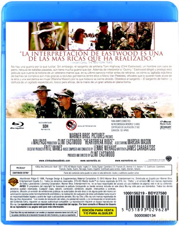 Heartbreak Ridge (Wzgórze Rozdartych Serc) [Blu-Ray]