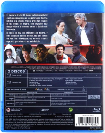 Star Wars: Episode VII - The Force Awakens (Gwiezdne wojny: Przebudzenie mocy) [2xBlu-Ray]