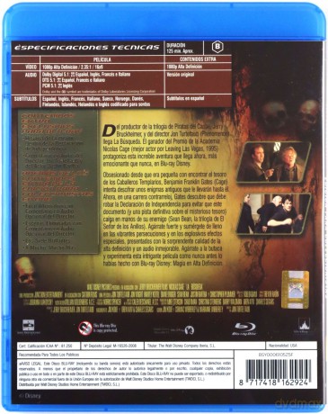 National Treasure (Skarb narodów) [Blu-Ray]