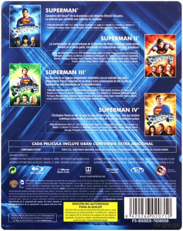 Superman Anthology 1-4 (steelbook) [4xBlu-Ray]