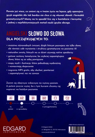 Angielski Słowo do słowa dla początkujących A1 - Karolina Sobocińska [KSIĄŻKA]