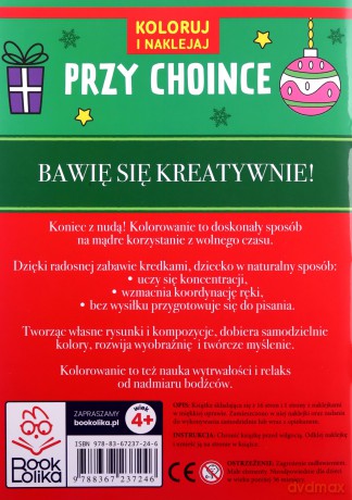 Koloruję i naklejam. Przy choince [KSIĄŻKA]
