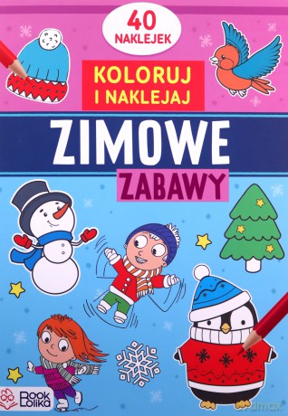 Koloruję i naklejam. Zimowe zabawy [KSIĄŻKA]