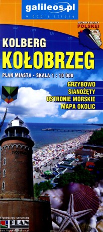 Plan miasta - Kołobrzeg i Ustronie Morskie 1:10000