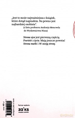 Powieść z życia. Strona ojca - Andrzej Mencwel [KSIĄŻKA]