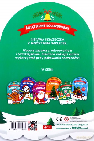 Świąteczne kolorowanki. Bombka. [KSIĄŻKA]
