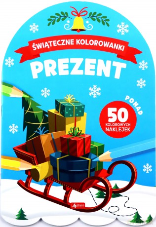 Świąteczne kolorowanki. Prezent [KSIĄŻKA]