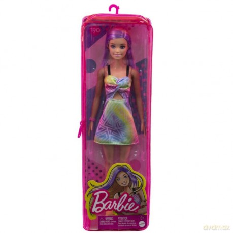 Barbie Fashionistas Lalka - Sukienka geometryczny wzór