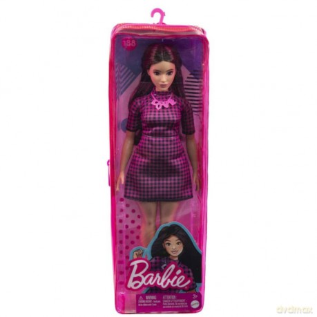 Barbie Fashionistas Lalka - Sukienka w różową kratkę