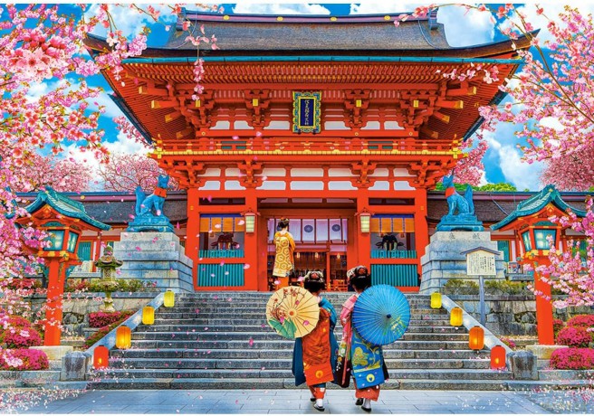 CASTORLAND 1500 el. Japonia wiosna Praise for Spring [PUZZLE]