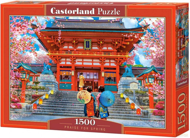 CASTORLAND 1500 el. Japonia wiosna Praise for Spring [PUZZLE]