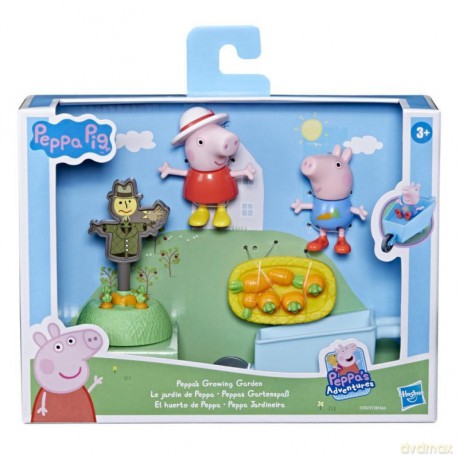 Figurki Świnka Peppa - zestaw ogród [FIGURKA]