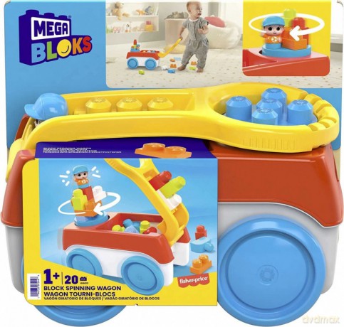 Klocki Mega Bloks Wózek z klockami Buduj i kręć [KLOCKI]