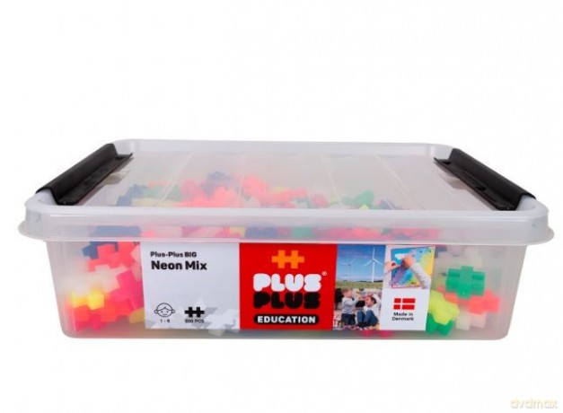 Klocki Plus Plus Big - Kolory neonowe 200 elementów [KLOCKI]