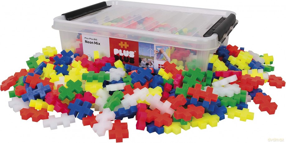Klocki Plus Plus Big - Kolory neonowe 200 elementów [KLOCKI]