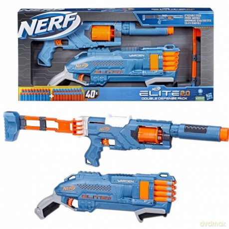 Nerf Elite 2.0 Wyrzutnia Double Defense Pack F5033