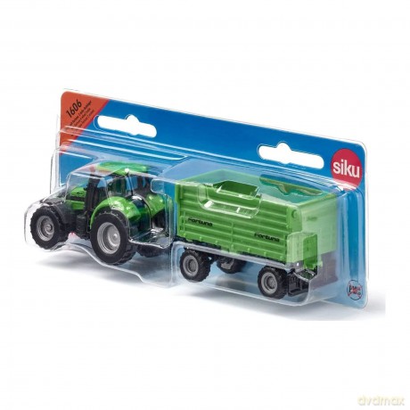 Traktor Deutz-Fahr z przyczepą 2-osiową Fortuna