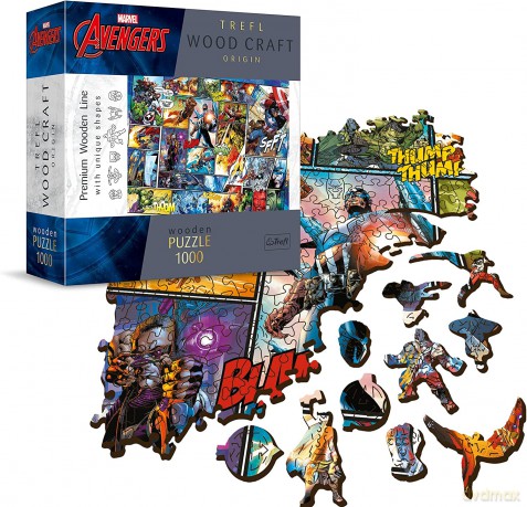 TREFL Puzzle drewniane Komiksowe uniwersum Marvela 1000 el. [PUZZLE]