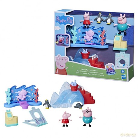 Zestaw figurek Świnka Peppa - Przygoda w akwarium + 4 figurki F4411 [FIGURKA]