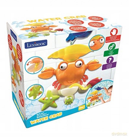 LEXIBOOK Conjunto de banho em forma de granchio, colado a ventosa, giallo / arancio, IT025