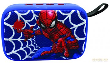 LEXIBOOK - Marvel Spider-Man - Bluetooth Portable Speaker, wireless, FM Radio, USB, TF card, rechargeable battery, blue/red, BT018SP