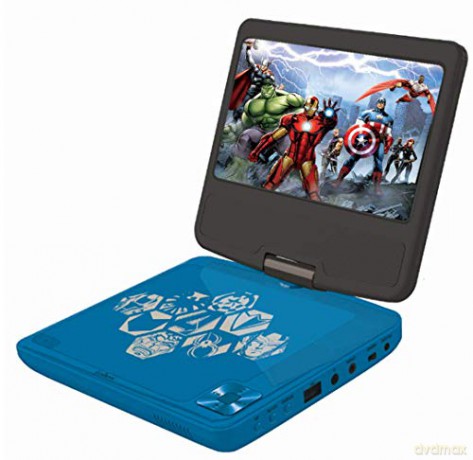 LEXIBOOK DVDP6AV Avengers Portable DVD Player, Black