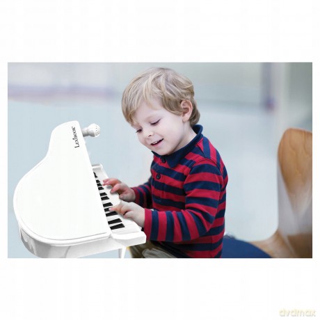 LEXIBOOK K731 First Piano for Children, Lighting Keys, Learning Mode, 29 x 31 cm, Tempo and Volume Adjustment, 3+, White