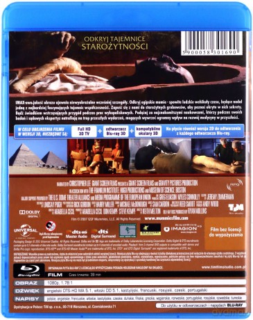 Mumie 3D. Sekrety Faraonów [Blu-Ray 3D]