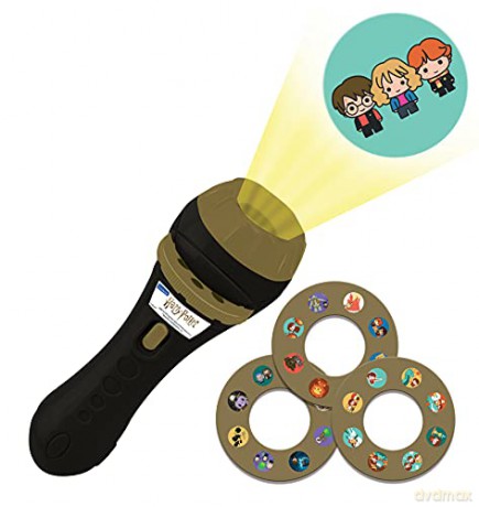 LEXIBOOK LTC050HP, Harry Potter torch light and projector with 3 discs, 24 images, create your own stories