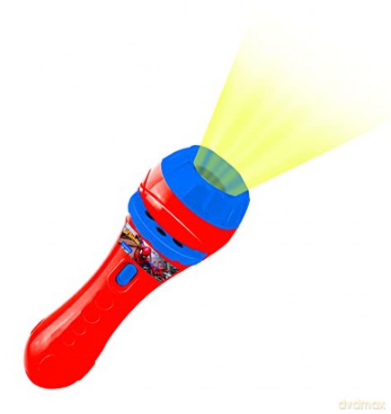 LEXIBOOK LTC050SP, Spider-Man torch light and projector with 3 discs, 24 images, create your own stories