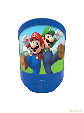 LEXIBOOK NLJ20NI Nintendo Super Mario Night Children's Room, Soft Light, Battery Operated