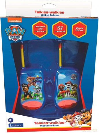 LEXIBOOK Paw Patrol Chase Walkie-talkies, communication game for children, Belt clip for transport, Battery, Blue/Red, TW12PA