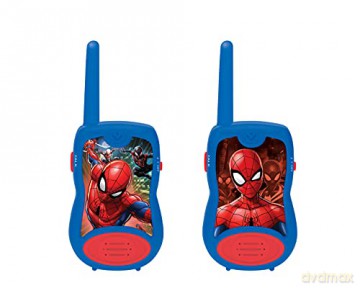LEXIBOOK TW12SP Spider-Man Spiderman Walkie-Talkies, Blue/Red