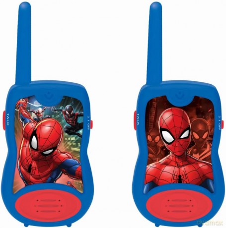 LEXIBOOK TW12SP Spider-Man Spiderman Walkie-Talkies, Blue/Red