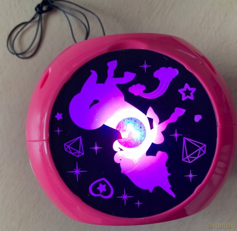 LEXIBOOK Unicorno Unicorn Radiosveglia con proiettore, Effetti sonori, Batterie, rosa, RL975UNI