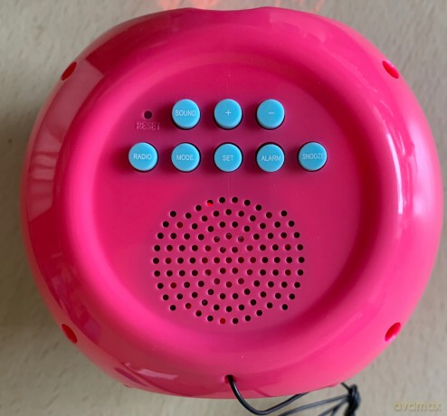 LEXIBOOK Unicorno Unicorn Radiosveglia con proiettore, Effetti sonori, Batterie, rosa, RL975UNI