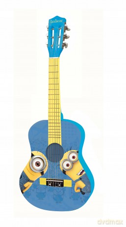 LEXIBOOK Universal Cattivissimo me Minions Chitarra Acustica in legno, Guida all'apprendimento inclusa, Blu/Giallo, K2000DES